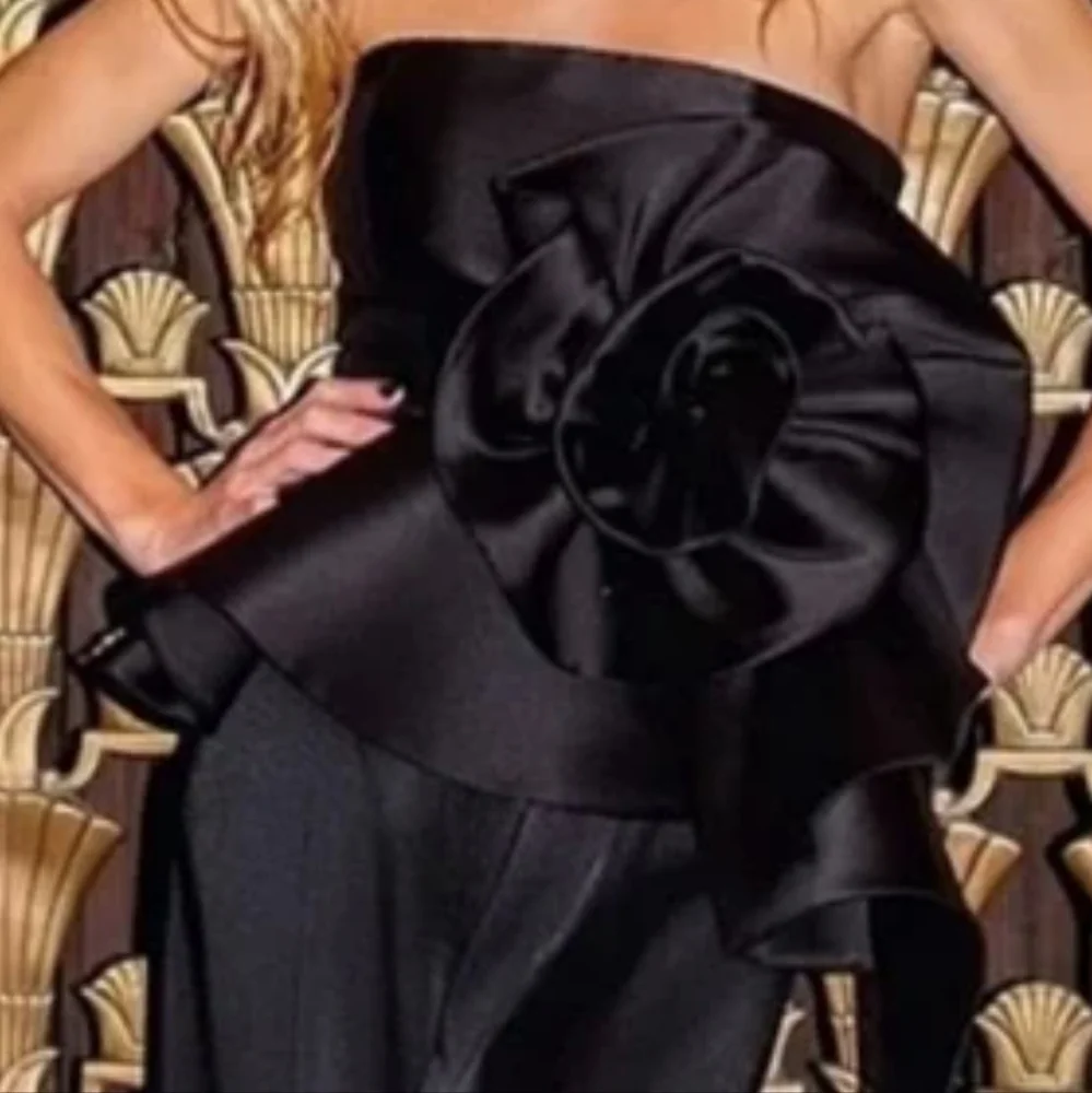 Marchesa Black Strapless Dressy Top